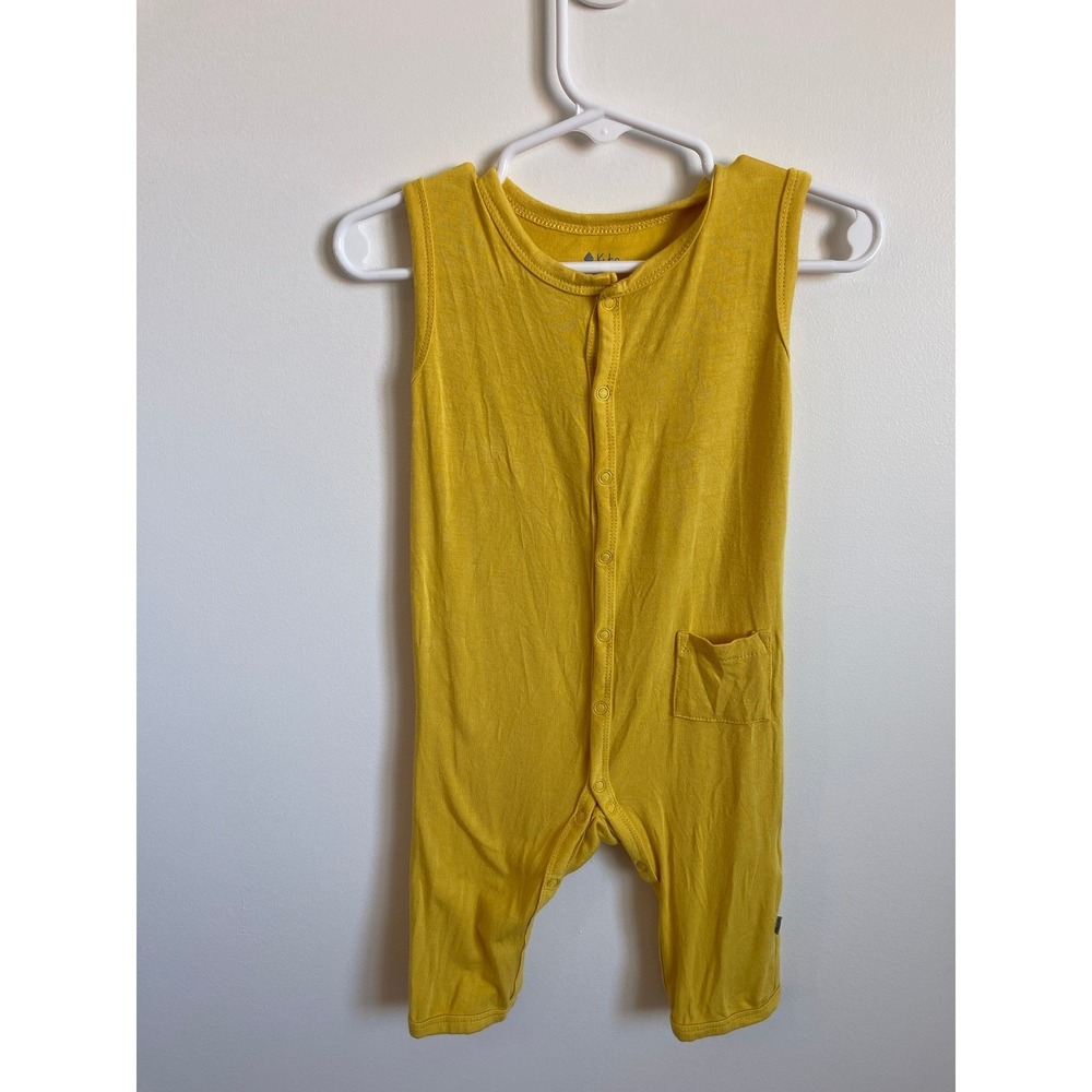 Kyte Baby Sleeveless Romper Marigold Yellow Bamboo 12-18โ Months